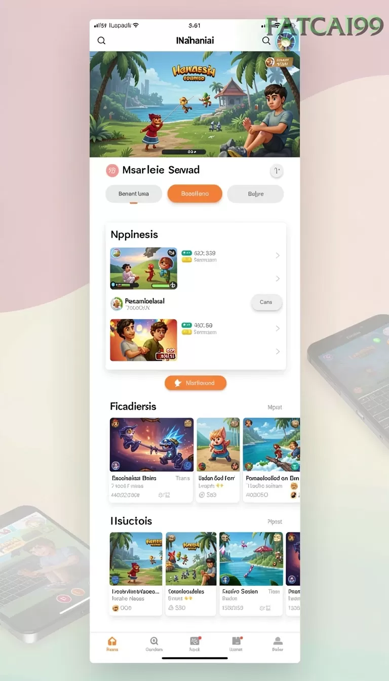 Cuplikan layar RP33 — menu navigasi
