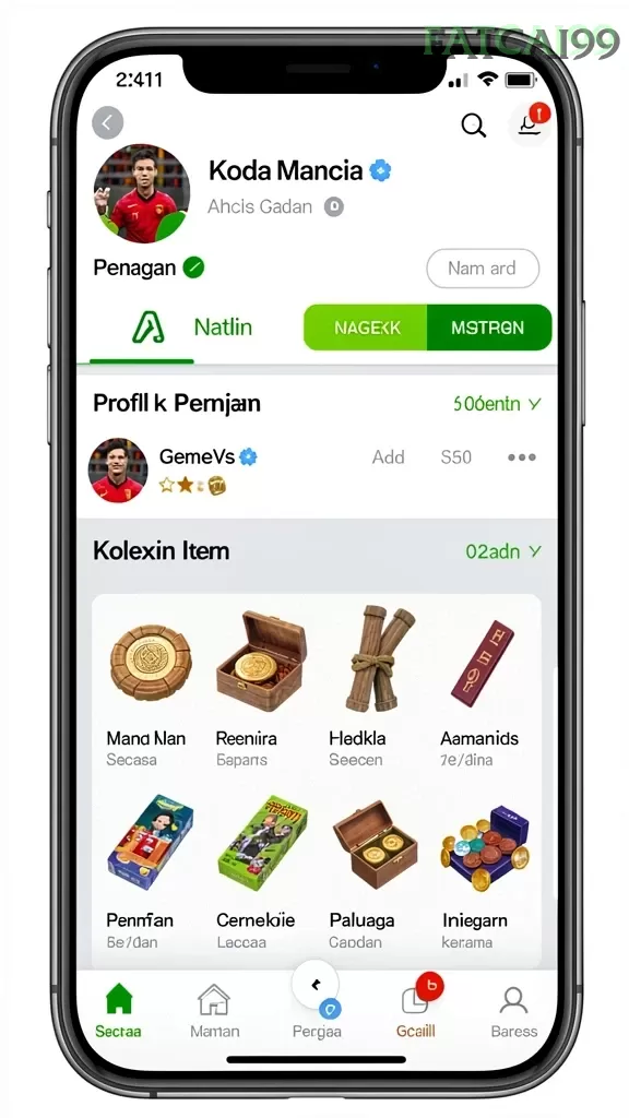 Cuplikan layar RP33 — halaman utama